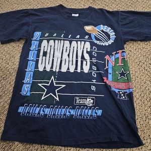 🔥🔥🔥 1992 Dallas Cowboys VINTAGE SINGLE STITCHED AOP Salem t-shirt - PERFECT!